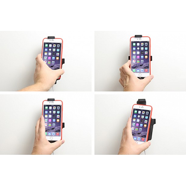 Brodit houder - Apple iPhone 6 / 6S / 7 Plus Passieve houder. Originele Apple lightning naar USB kabel (met skin) Brodit houder - Apple iPhone 6 / 6S / 7 Plus Passieve houder. Originele Apple lightning naar USB kabel (met skin)