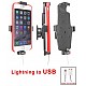 Brodit houder - Apple iPhone 6 / 6S / 7 Plus Passieve houder. Originele Apple lightning naar USB kabel (met skin) Brodit houder - Apple iPhone 6 / 6S / 7 Plus Passieve houder. Originele Apple lightning naar USB kabel (met skin)
