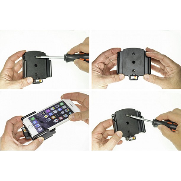 Brodit houder - Apple iPhone 6 Passieve verstelbare houder. Originele Apple lightning naar USB kabel /slim (met skin