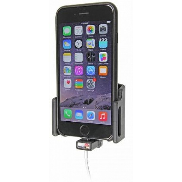 Brodit houder - Apple iPhone 6 Passieve verstelbare houder. Originele Apple lightning naar USB kabel /slim (met skin