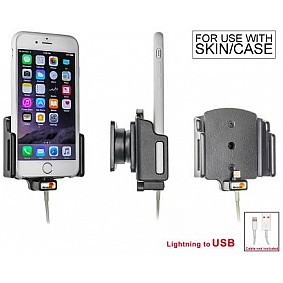 Brodit houder - Apple iPhone 6S / 7 / 8 / X / Xs Passieve houder voor originele kabel.