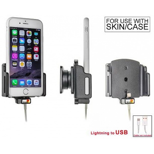 Brodit houder - Apple iPhone 6S / 7 / 8 / X / Xs Passieve houder voor originele kabel.