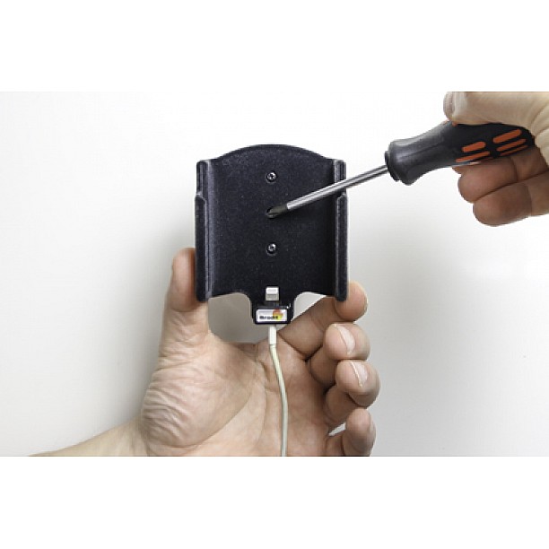 Brodit houder - Apple iPhone X / Xs Passieve houder. Voor originele Apple lightning naar USB kabel (Gestoffeerd)