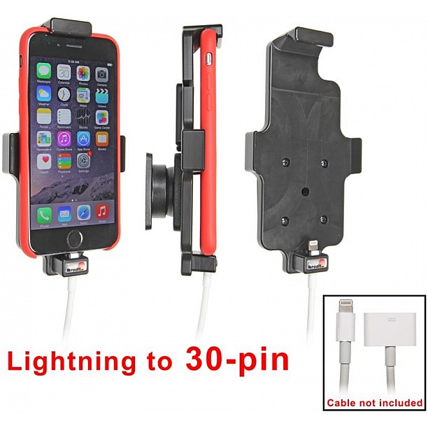 Brodit houder - Apple iPhone 6 / 6S / 7 / 8 / SE 2e Passieve houder. Originele lightning naar 30-pin adapter kabel