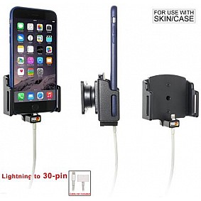 Brodit houder - Apple iPhone 6Plus / 6SPlus / 7Plus / 8Plus / X / Passieve verstelbare houder. Lightning naar 30-pin