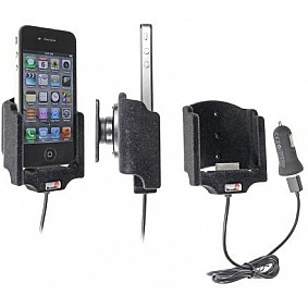 Brodit houder - Apple iPhone 4/4S Actieve houder met 12V USB plug