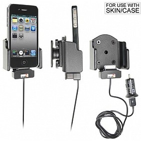 Brodit houder - Apple iPhone 4/4S Actieve verstelbare houder met 12V USB plug