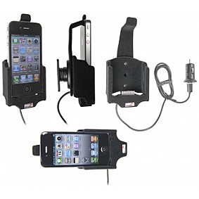 Brodit houder - Apple iPhone 4/4S Actieve houder. Met slot en 12V USB plug