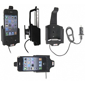 Brodit houder - Apple iPhone 4/4S Actieve houder. Met slot en 12V USB Let op: Uitlopend artikel, Kan niet retour!