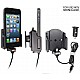 Brodit houder - Apple iPhone 5 / 5S / SE Actieve verstelbare houder met 12V USB plug