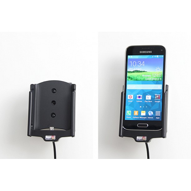 Brodit houder - Samsung Galaxy S5 Mini Actieve houder met 12V USB plugLet op: Uitlopend artikel, Kan niet retour!