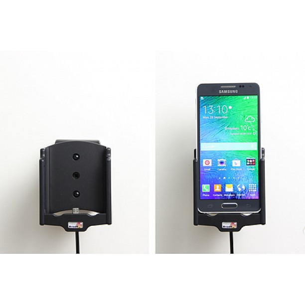 Brodit houder - Samsung Galaxy Alpha Actieve houder met 12V USB plug Brodit houder - Samsung Galaxy Alpha Actieve houder met 12V USB plug