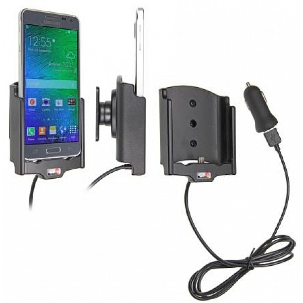 Brodit houder - Samsung Galaxy Alpha Actieve houder met 12V USB plug Brodit houder - Samsung Galaxy Alpha Actieve houder met 12V USB plug
