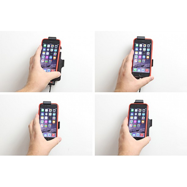 Brodit houder - Apple iPhone 6 / 6S / 7 / 8 Actieve houder met 12V USB plug (met hoes)