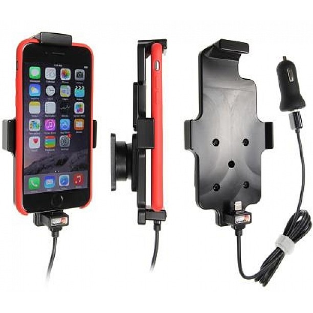 Brodit houder - Apple iPhone 6 / 6S / 7 / 8 Actieve houder met 12V USB plug (met hoes)