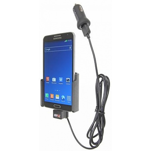 Brodit houder - Samsung Galaxy Note 3 Neo / Duos Actieve houder met 12V USB plug Brodit houder - Samsung Galaxy Note 3 Neo / Duos Actieve houder met 12V USB plug