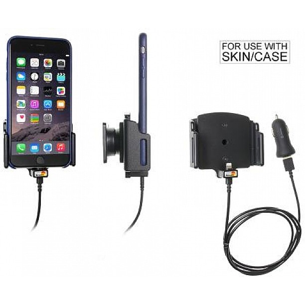 Brodit houder - Apple iPhone 6Plus/ 6SPlus/ 7Plus/ 8Plus/ X/Xs/Xs Max Actieve verstelbare houder met 12V USB plug