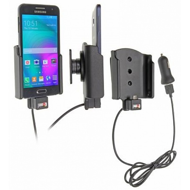 Brodit houder - Samsung Galaxy A3 Actieve houder met 12V USB plug Brodit houder - Samsung Galaxy A3 Actieve houder met 12V USB plug