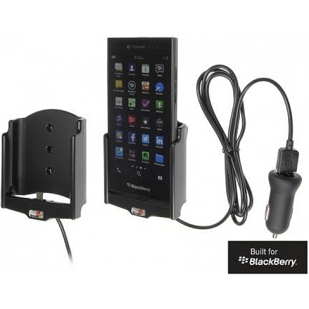 Brodit houder - BlackBerry Leap Actieve houder met 12V USB plug Brodit houder - BlackBerry Leap Actieve houder met 12V USB plug