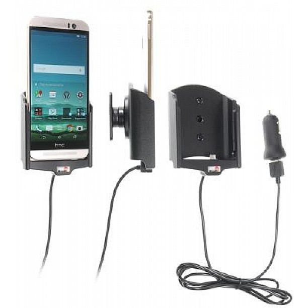 Brodit houder - HTC One M9 Actieve houder met 12V USB plug Brodit houder - HTC One M9 Actieve houder met 12V USB plug