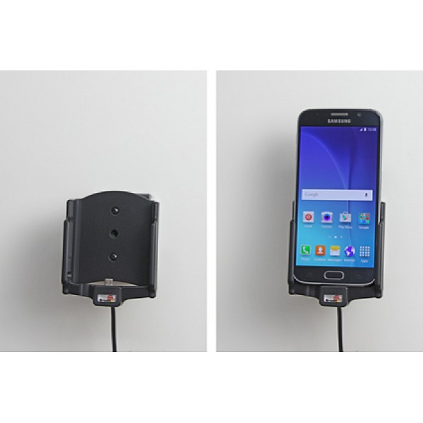 Brodit houder - Samsung Galaxy S6 Actieve houder met 12V USB plug Brodit houder - Samsung Galaxy S6 Actieve houder met 12V USB plug