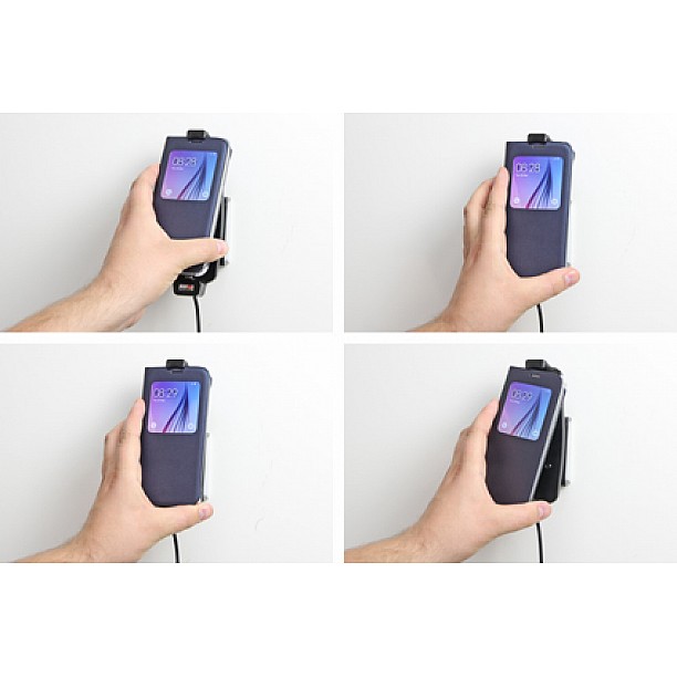 Brodit houder - Samsung Galaxy S6 / S7 Actieve houder met 12V USB plug. Met of zonder hoes Brodit houder - Samsung Galaxy S6 / S7 Actieve houder met 12V USB plug. Met of zonder hoes