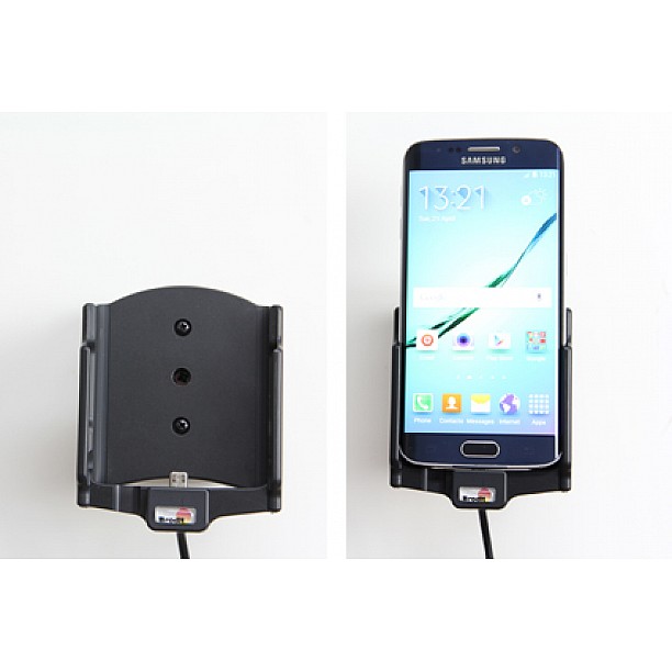 Brodit houder - Samsung Galaxy S6 Edge Actieve houder met 12V USB plug Brodit houder - Samsung Galaxy S6 Edge Actieve houder met 12V USB plug