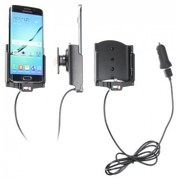 Brodit houder - Samsung Galaxy S6 Edge Actieve houder met 12V USB plug Brodit houder - Samsung Galaxy S6 Edge Actieve houder met 12V USB plug