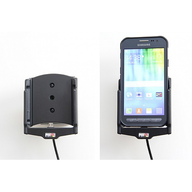 Brodit houder - Samsung Galaxy Xcover 3 Actieve houder met 12V USB plug Brodit houder - Samsung Galaxy Xcover 3 Actieve houder met 12V USB plug
