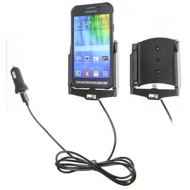Brodit houder - Samsung Galaxy Xcover 3 Actieve houder met 12V USB plug Brodit houder - Samsung Galaxy Xcover 3 Actieve houder met 12V USB plug