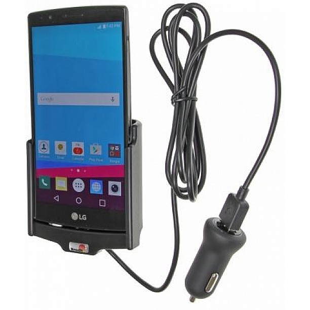 Brodit houder - LG G4 Actieve houder met 12V USB plug niet voor toestellen met lederen backcover Brodit houder - LG G4 Actieve houder met 12V USB plug niet voor toestellen met lederen backcover