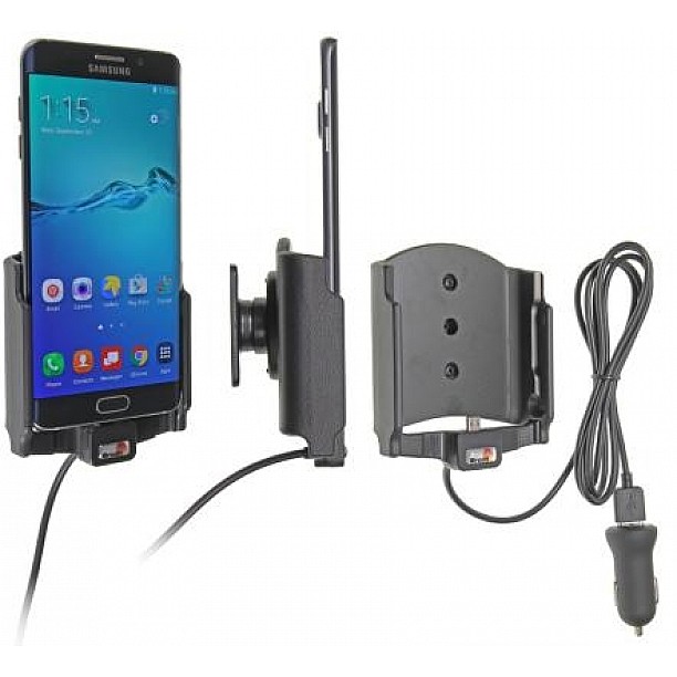 Brodit houder - Samsung Galaxy S6 Edge Actieve houder met 12V USB plug Brodit houder - Samsung Galaxy S6 Edge Actieve houder met 12V USB plug