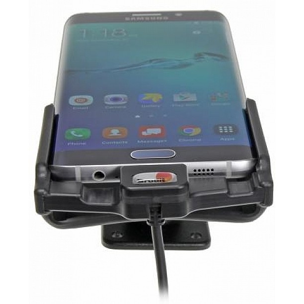 Brodit houder - Samsung Galaxy S6 Edge Actieve houder met 12V USB plug Brodit houder - Samsung Galaxy S6 Edge Actieve houder met 12V USB plug