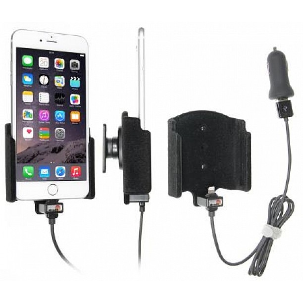 Brodit houder - Apple iPhone 6 Plus / 6S Plus / 7 Plus / 8 Plus / Xs Max Actieve houder met 12V USB plug