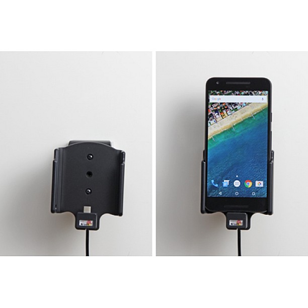 Brodit houder - LG Nexus 5X Actieve houder met 12V USB plug Brodit houder - LG Nexus 5X Actieve houder met 12V USB plug