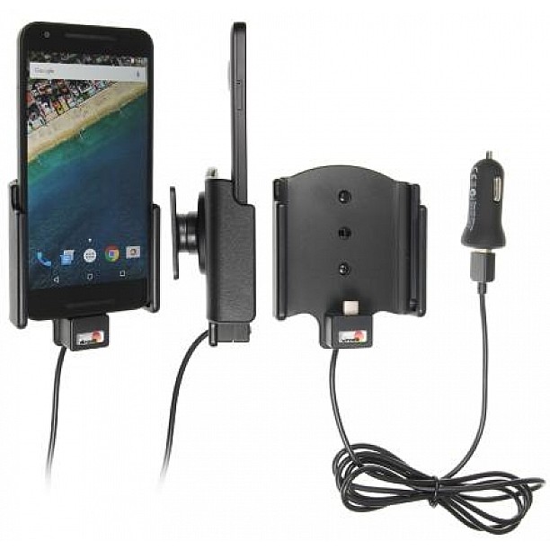 Brodit houder - LG Nexus 5X Actieve houder met 12V USB plug Brodit houder - LG Nexus 5X Actieve houder met 12V USB plug