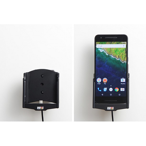 Brodit houder - Huawei Nexus 6P Actieve houder met 12V USB plug Brodit houder - Huawei Nexus 6P Actieve houder met 12V USB plug