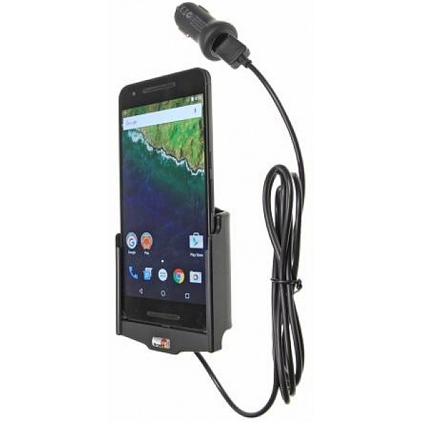 Brodit houder - Huawei Nexus 6P Actieve houder met 12V USB plug Brodit houder - Huawei Nexus 6P Actieve houder met 12V USB plug
