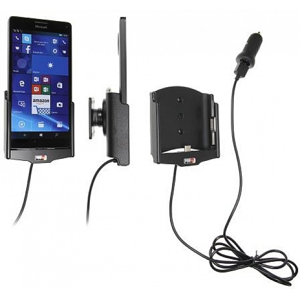 Brodit houder - Microsoft Lumia 950 XL Actieve houder met 12V USB plug Brodit houder - Microsoft Lumia 950 XL Actieve houder met 12V USB plug