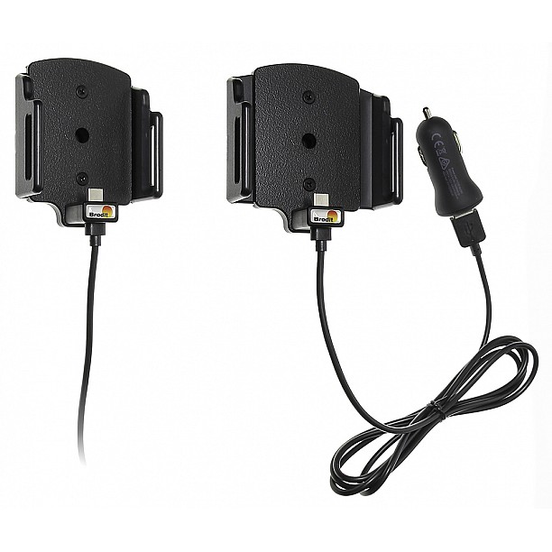 Brodit houder - Universele houder USB-C met 12V USB plug 62-77mm / 6-10 mm Brodit houder - Universele houder USB-C met 12V USB plug 62-77mm / 6-10 mm
