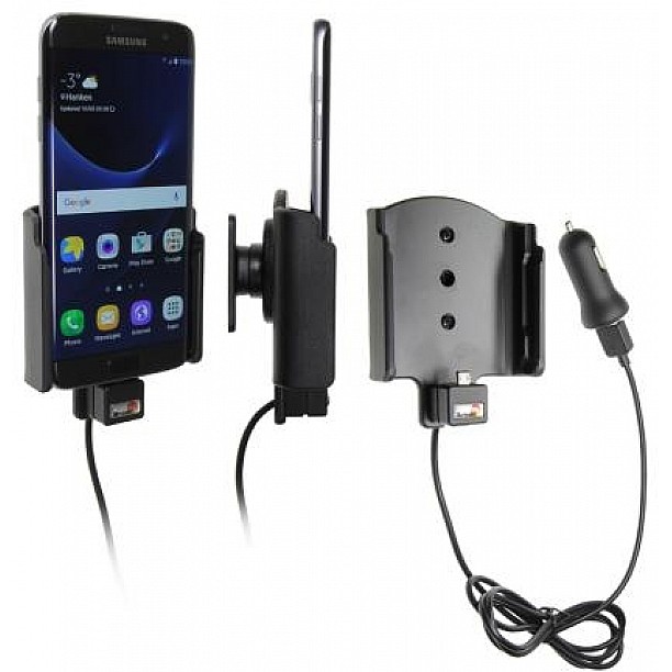 Brodit houder - Samsung Galaxy S7 Edge Actieve houder met 12V USB plug Brodit houder - Samsung Galaxy S7 Edge Actieve houder met 12V USB plug