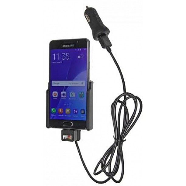 Brodit houder - Samsung Galaxy A3 2016 Actieve houder met 12V USB plug Brodit houder - Samsung Galaxy A3 2016 Actieve houder met 12V USB plug