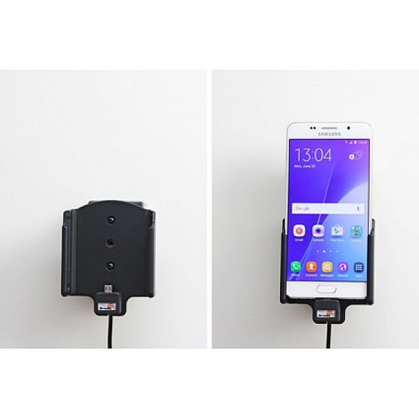 Brodit houder - Samsung Galaxy A5 2016 Actieve houder met 12V USB plug Brodit houder - Samsung Galaxy A5 2016 Actieve houder met 12V USB plug