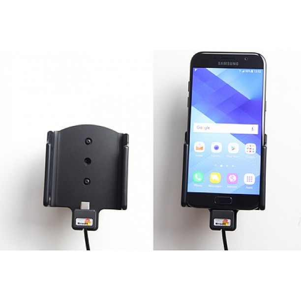 Brodit houder - Samsung Galaxy A5 2017 Actieve houder met 12V USB plug Brodit houder - Samsung Galaxy A5 2017 Actieve houder met 12V USB plug