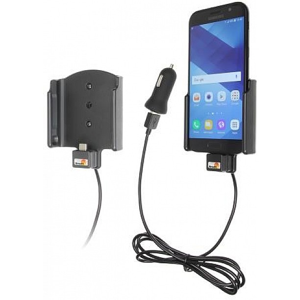 Brodit houder - Samsung Galaxy A5 2017 Actieve houder met 12V USB plug Brodit houder - Samsung Galaxy A5 2017 Actieve houder met 12V USB plug