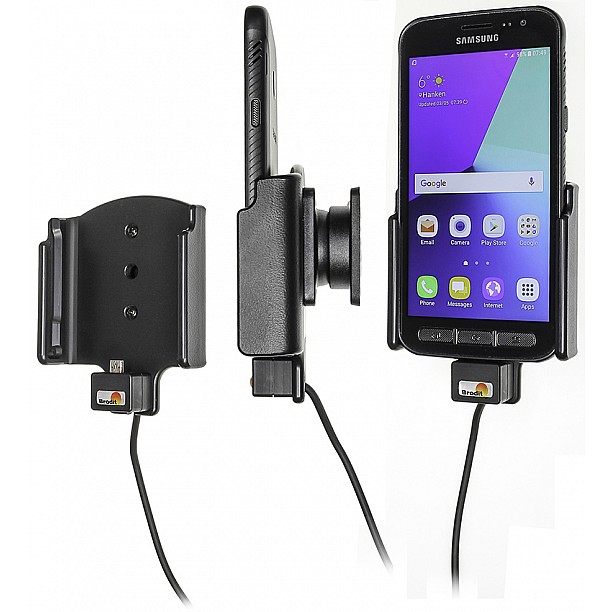 Brodit houder - Samsung Galaxy Xcover 4 Actieve houder met 12V USB plug Brodit houder - Samsung Galaxy Xcover 4 Actieve houder met 12V USB plug
