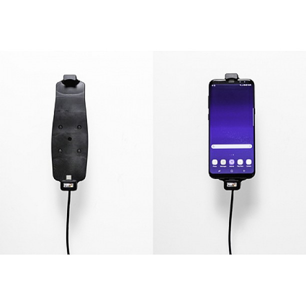 Brodit houder - Samsung Galaxy S8+ / S9+ / S10+ Actieve houder met 12V USB plug. Met hoes Brodit houder - Samsung Galaxy S8+ / S9+ / S10+ Actieve houder met 12V USB plug. Met hoes