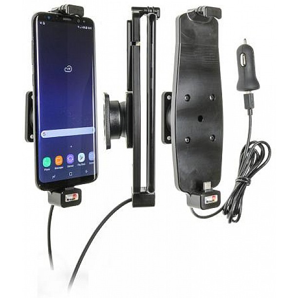 Brodit houder - Samsung Galaxy S8+ / S9+ / S10+ Actieve houder met 12V USB plug. Met hoes Brodit houder - Samsung Galaxy S8+ / S9+ / S10+ Actieve houder met 12V USB plug. Met hoes