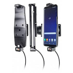 Brodit houder - Samsung Galaxy S8+ / S9+ / S10+ Actieve houder met 12V USB plug. Met hoes