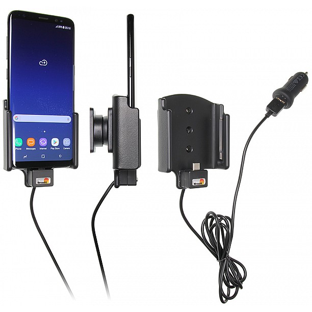 Brodit houder - Samsung Galaxy S8 Actieve houder met 12V USB plug